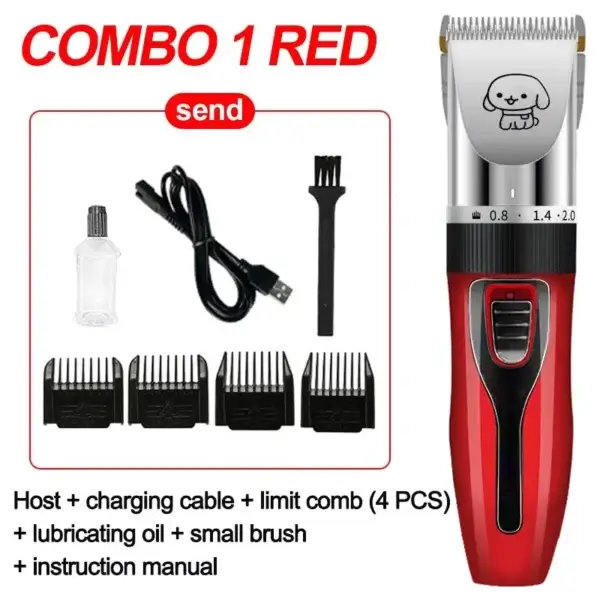 Dog Clippers Rechargeable Grooming Kit Set - Image 6