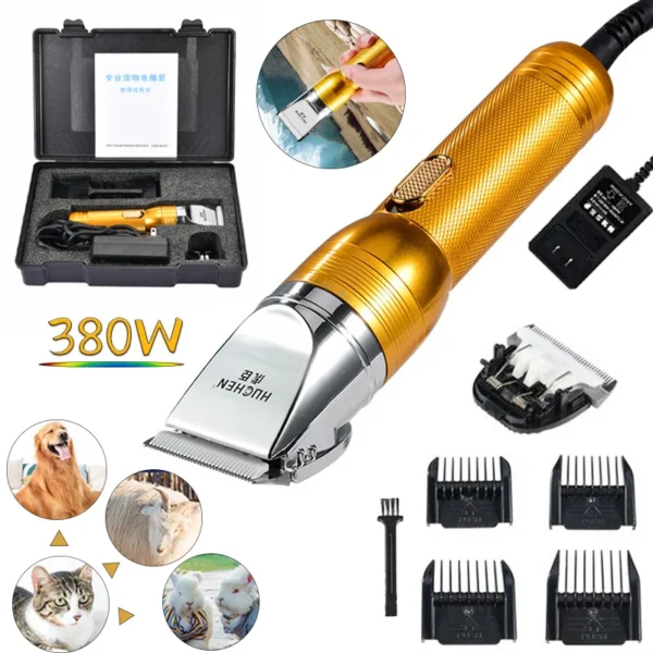 Dog Clippers 380W 12V Cordless for Pet Grooming
