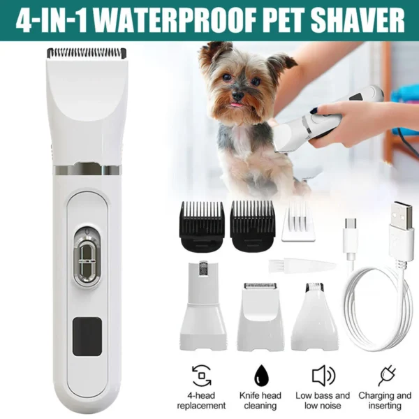 Dog Clippers 4-in-1 Heavy Duty Lightweight Trimmer - Image 3