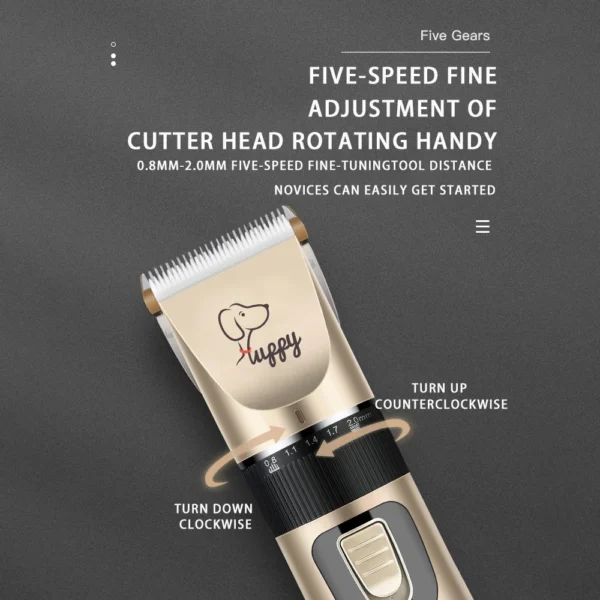 Dog Clippers Rechargeable Professional Grooming Kit - Image 4
