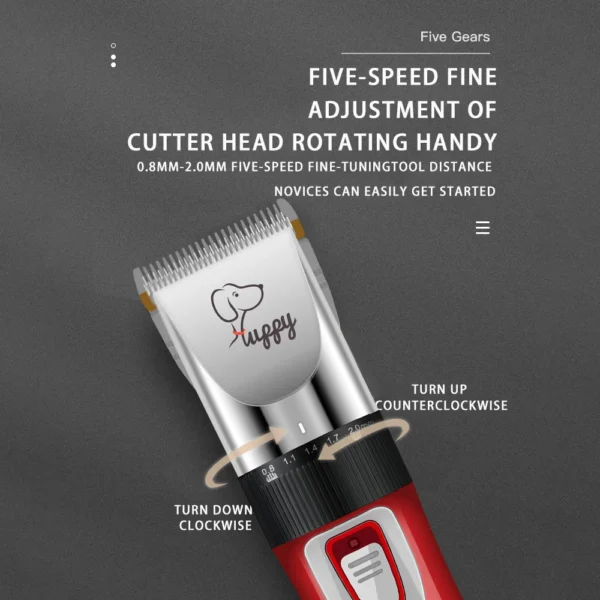 Dog Clippers Rechargeable Professional Grooming Kit - Image 3