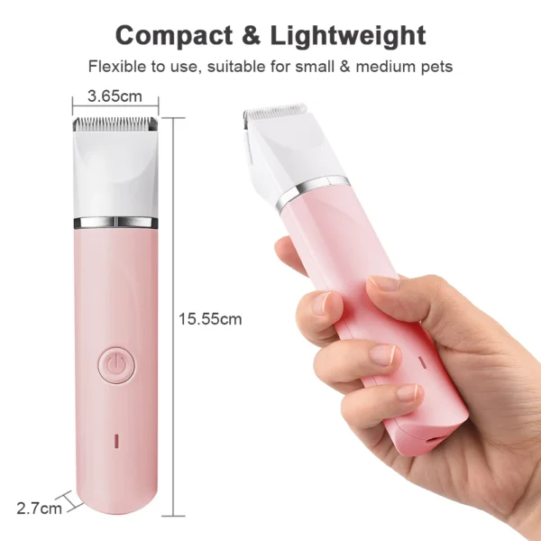 Dog Clippers 4-in-1 Cordless Low Noise Grooming Set - Image 3