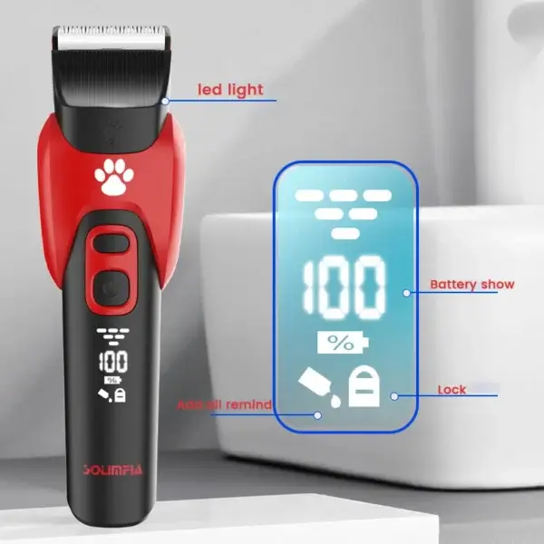 Dog Clippers Rechargeable Professional Trimmer for Pets - Image 3