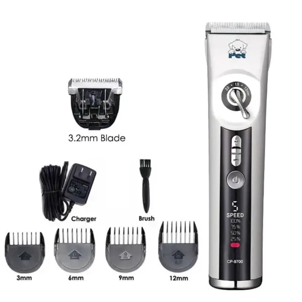 Dog Clippers Rechargeable 5-Speed Grooming Trimmer
