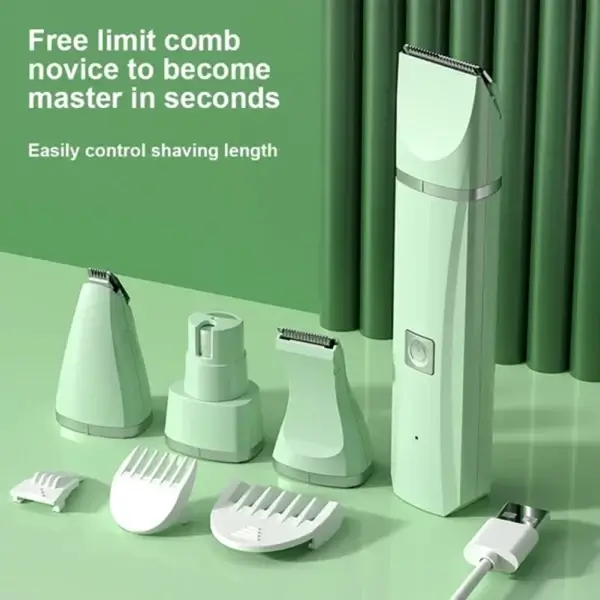 Dog Clippers - 4-in-1 USB Rechargeable Grooming Tool - Image 4