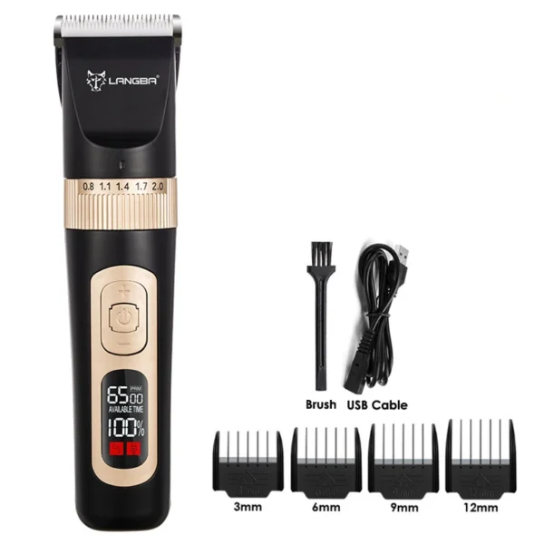 Dog Clippers Professional LCD USB Trimmer - Image 2