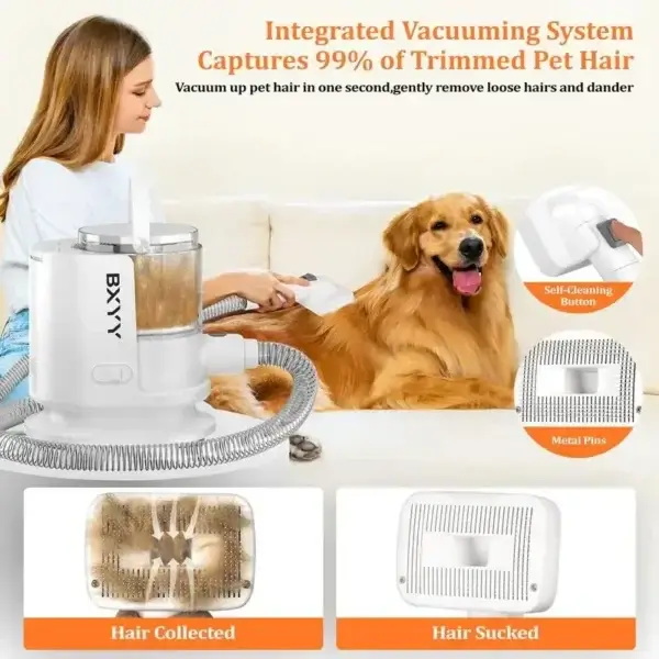 Dog Clippers 5-in-1 Grooming Kit with Vacuum - Image 3