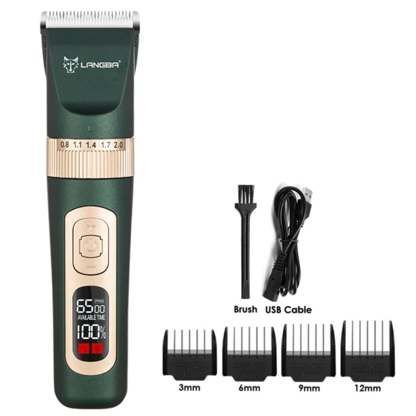 Dog Clippers Professional LCD USB Trimmer