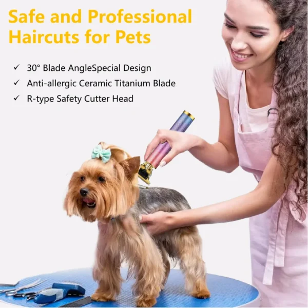 Dog Clippers Rechargeable Low-Noise Trimmer - Image 3