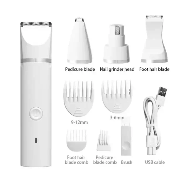 Dog Clippers 4-in-1 Rechargeable Grooming Kit - Image 6