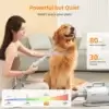 Dog Clippers Kit, 6 Tools, Vacuum Suction & Dryer 2-in-1 - Image 2