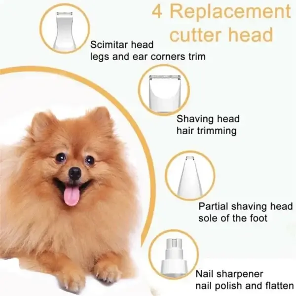 Dog Clippers 4-in-1 Rechargeable Grooming Kit - Image 3
