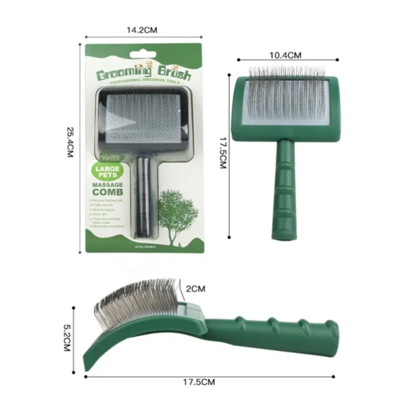 Dog Clippers - Extra Long Pin Slicker Grooming Brush - Image 6